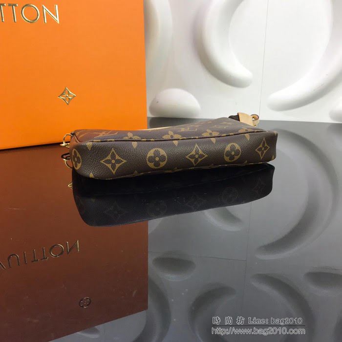 路易威登LV女包 頂級原單 M51980 MINI POCHETTE ACCESSORIES 大號手袋 可手拿可手提 單肩斜挎 萬能手袋  ydh2666